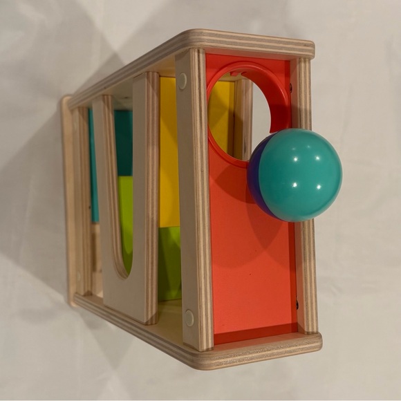 NWT Lovevery Wooden Drop & Roll Ramp With Ball (From Toddler Movement Mini Kit) - Picture 5 of 15